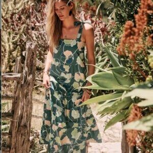 Sezane Annie Floral Maxi Dress - Size FR 36 / US 4